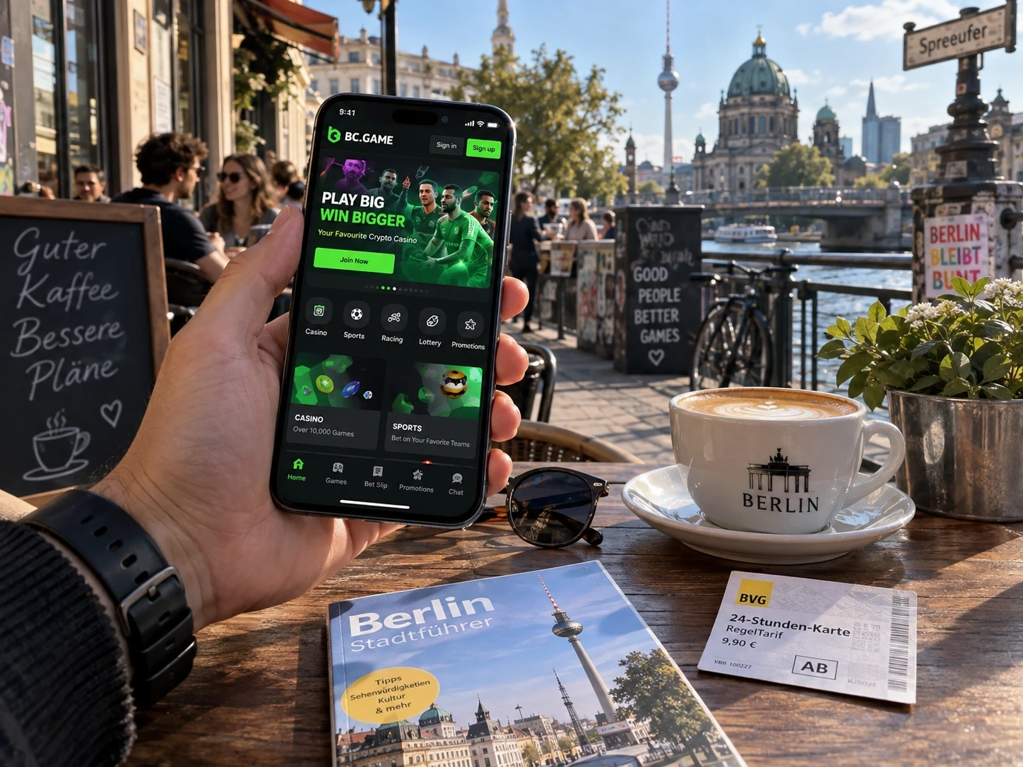 BC Game Deutschland auf dem Smartphone