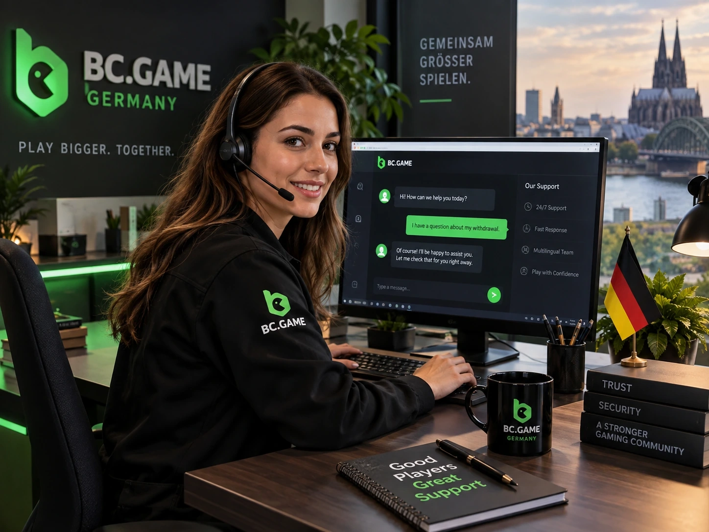 Kundensupport bei BC Game Deutschland
