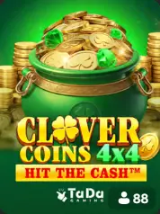 Clover Coins 4x4 Hit The Cash BC Game Deutschland game cover